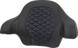 SADDLEMEN Tour-Pak® Passenger Pad - Tri-Gripper - Blue Stitch - FLH/FLT '14-'25 814-07-15601