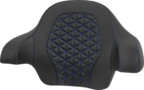 SADDLEMEN Tour-Pak® Passenger Pad - Tri-Gripper - Blue Stitch - FLH/FLT '14-'25 814-07-15601