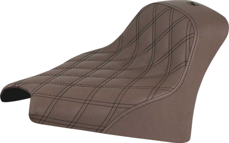 SADDLEMEN Renegade™ Solo Seat - Brown - Lattice Stitch - Scout '25 I25-33-002BLS