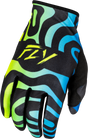 Lite Zen Gloves Black/Blue/Hi Vis 3x - Cycle City Outdoors