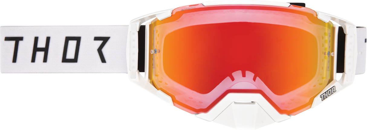THOR Ascend LTD Goggle - Synth - White - Lemon/Red-Orange Mirror Lens 26014025
