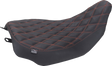 MUSTANG Runaround™ Solo Seat - Double Diamond - American Beauty Stitch - FLT/FLH '23-'25 88020AB