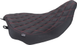 MUSTANG Runaround™ Solo Seat - Double Diamond - Dark Cherry Stitch - FLT/FLH '23-'25 88020DC