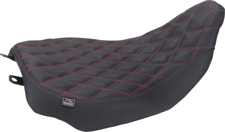 MUSTANG Runaround™ Solo Seat - Double Diamond - Dark Cherry Stitch - FLT/FLH '23-'25 88020DC