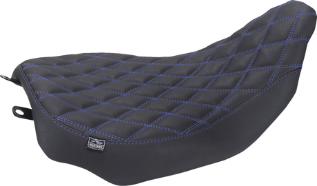 MUSTANG Runaround™ Solo Seat - Double Diamond - Sky Blue Stitch - FLT/FLH '23-'25 88020SB