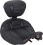 MUSTANG Deluxe Touring Solo Seat - with Driver's Backrest - American Beauty Stitch - FLH/FLT '23-'25 89406AB
