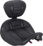 MUSTANG Deluxe Touring Solo Seat - with Driver's Backrest - Sky Blue Stitch - FLH/FLT '23-'25 89406SB