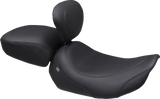 MUSTANG Wide Tripper™ Solo Seat - Backrest Receiver - Black Stitch - FLT/FLH '23-'25 89402