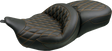 MUSTANG Super Touring Seat - Double Diamond - Toast Stitch FLH/FLT '08-'25 89538T