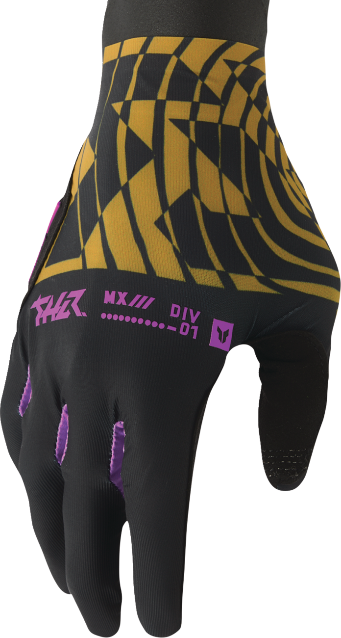 THOR Sportmode Mind Control Gloves - Black/Caramel - Medium 3330-8569