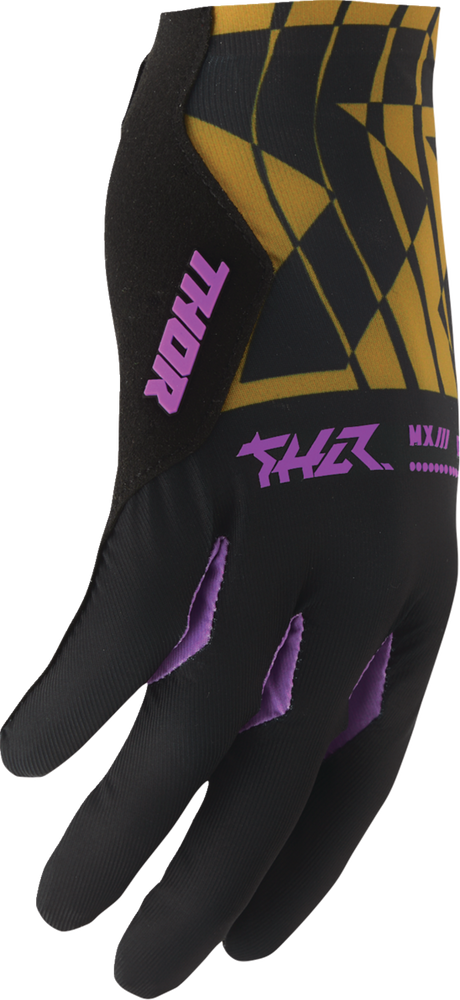 THOR Sportmode Mind Control Gloves - Black/Caramel - Medium 3330-8569
