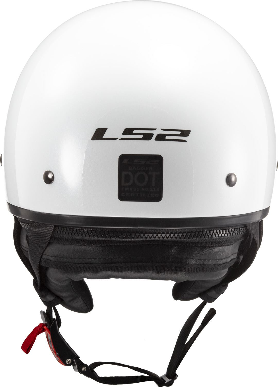 LS2 Bagger Half Helmet | Gloss White / Matte Black | DOT | S–2XL