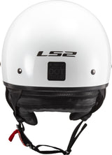 LS2 Bagger Half Helmet | Gloss White / Matte Black | DOT | S–2XL