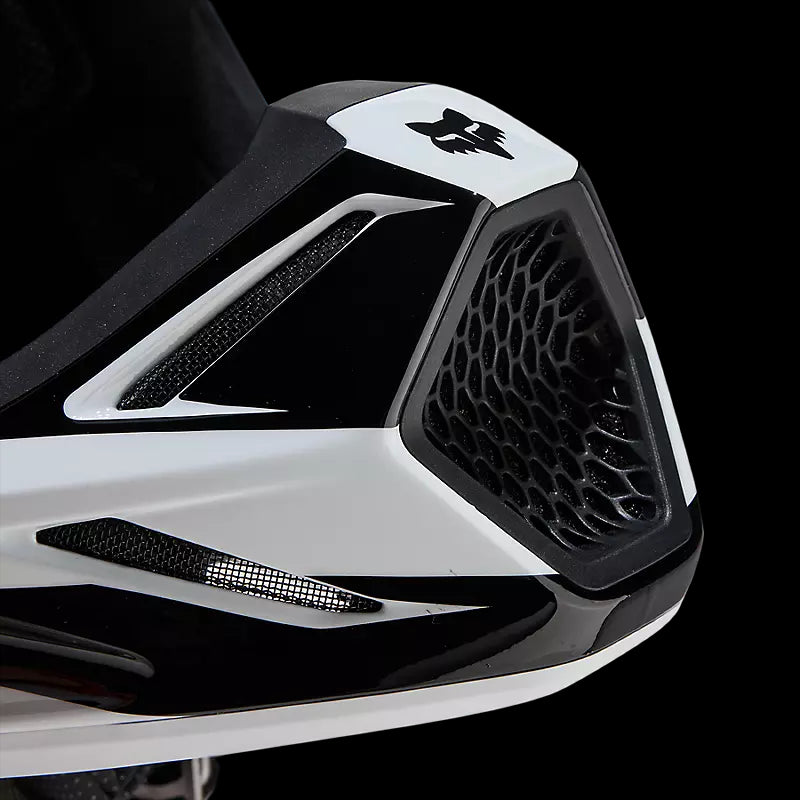 Fox Racing V3 Magnetic Helmet White/Orange