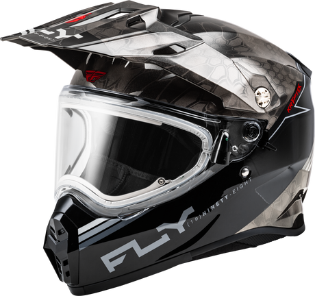 Trekker Cw Conceal Helmet Elec Shld Black/Grey/White Lg - Cycle City Outdoors