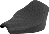SADDLEMEN Renegade™ Solo Seat - Honeycomb - Black Stitch - FXST/FXBB '18-'25 818-30-003