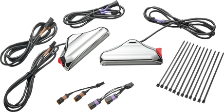 CIRO Fork Lights with Lightstrike Compatibility - Chrome - '24-'25 FLHX/FLHXU/FLTRX 42120