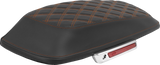 SADDLEMEN Saddlebag Lid Covers - Lattice - Orange Stitch - FLH/FLT '14-'25 L870-14-18403