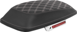 SADDLEMEN Saddlebag Lid Covers - Lattice - White Stitch - FLH/FLT '14-'25 L870-14-18406