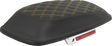 SADDLEMEN Saddlebag Lid Covers - Lattice - Gold Stitch - FLH/FLT '14-'25 L870-14-18407