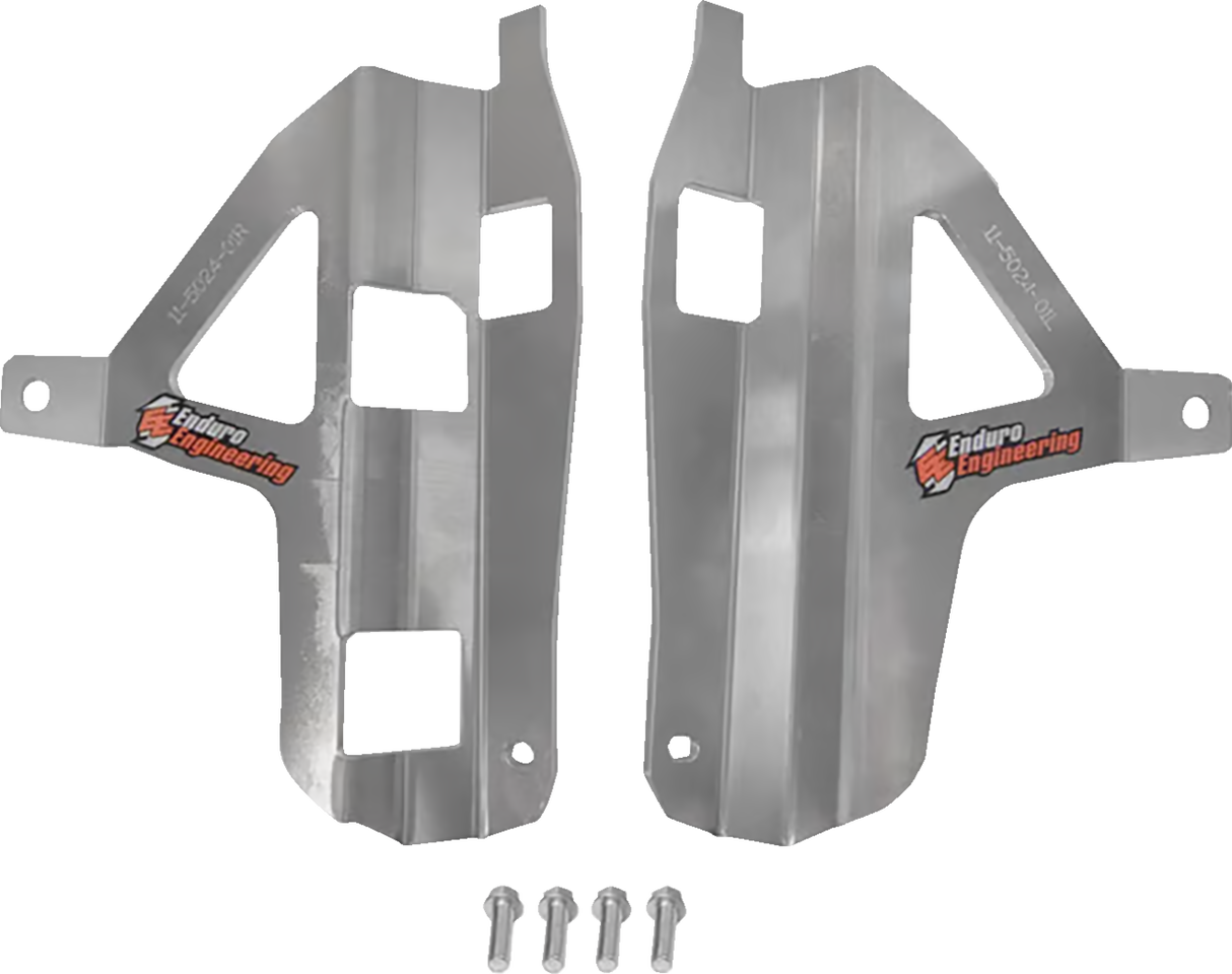 MOOSE OFFROAD Radiator Braces - Silver - Yamaha 11-5024