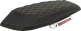 SADDLEMEN Saddlebag Lid Covers - Lattice - Gold Stitch - FLH/FLT '23-'25 L870-23-18407