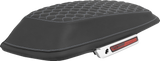 SADDLEMEN Saddlebag Lid Covers - Honeycomb - Silver Stitch - FLT/FLH '14-'25 L870-14-19005