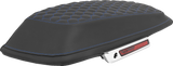 SADDLEMEN Saddlebag Lid Covers - Honeycomb - Blue Stitch - FLT/FLH '14-'25 L870-14-19001