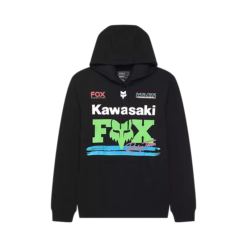 Fox Racing - Kawasaki Fleece PO - Black Hoodie – Cycle City Outdoors