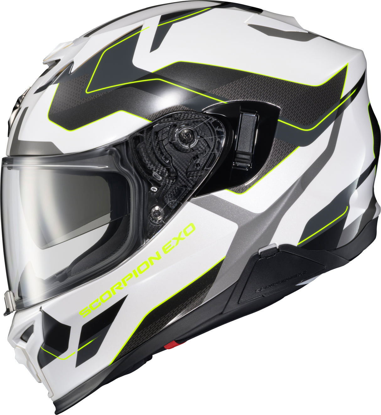 Scorpion - Exo T520 Full Face Helmet Zuse White/Hi Viz Lg
