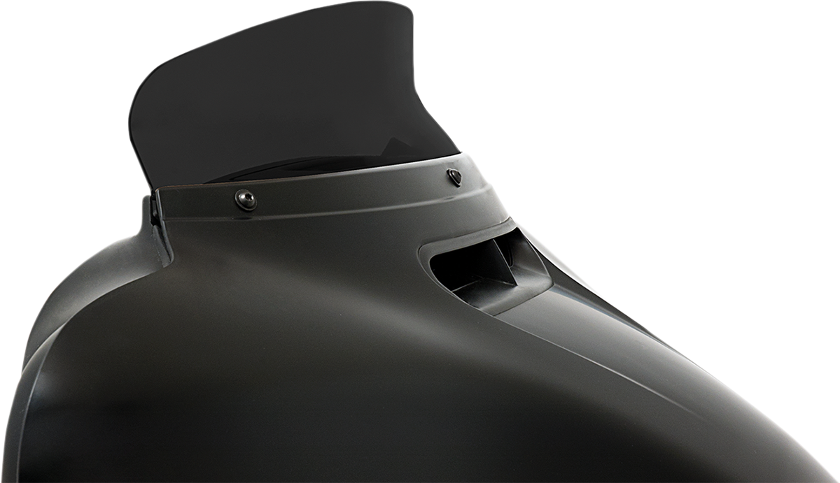 MEMPHIS SHADES Spoiler Windshield - 4-1/2" - Dark Black Smoke - FLH MEP84610