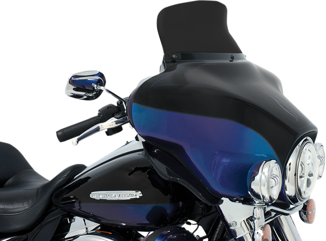 MEMPHIS SHADES Spoiler Windshield - 6-1/2" - Dark Black Smoke - '96-'13 FLH MEP84410