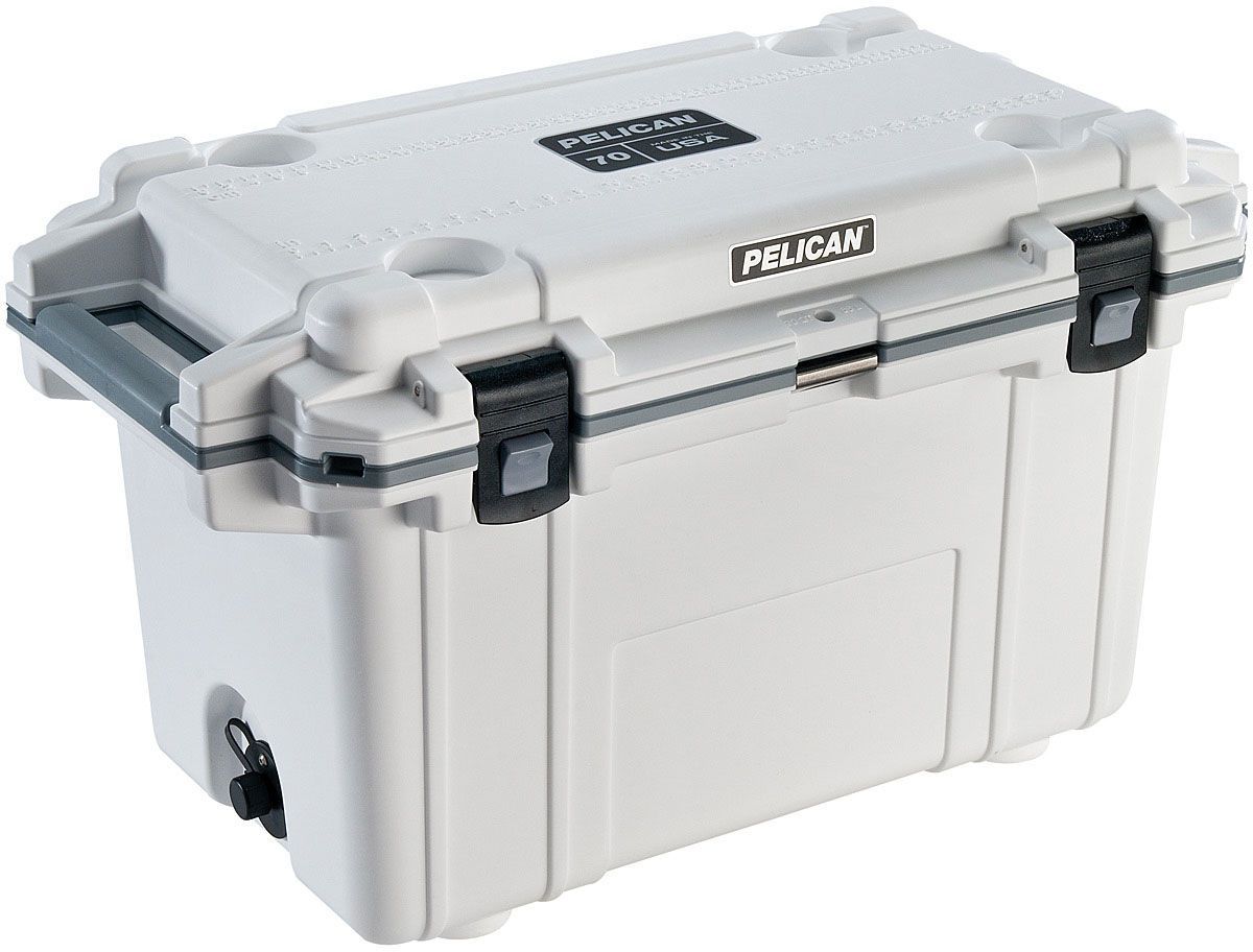 Pelican - 70 Qt Elite Cooler - White/Gray