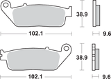 SBS HS Series Sintered Front Brake Pads - 700HS (Honda CB500F / CBR500R / Shadow Aero 1994–2026)