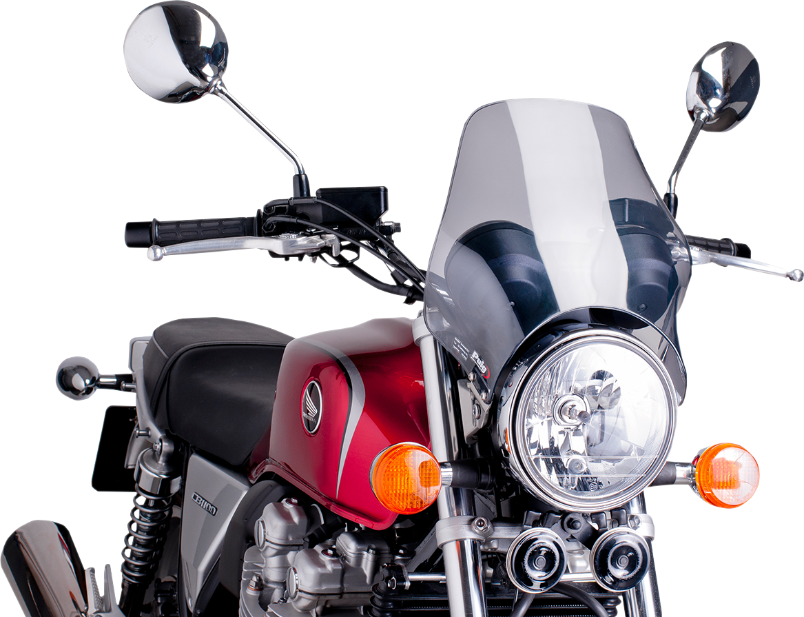Puig Hi-Tech Parts 0869H Naked Windshield - Smoke | Street