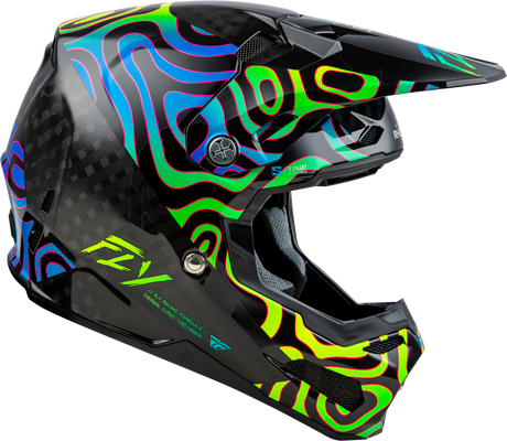 Formula S Carbon Zen Helmet Black Carbon/Blue/Yellow Xs - Cycle City Outdoors