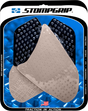 STOMPGRIP 55-10-0021H Tank Grips - Volcano - Clear/Black - Honda - CBR '08-'11 | Street
