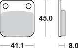SBS Sintered Brake Pads - 536SI (Yamaha / Suzuki / Husqvarna / Kawasaki / Polaris / Hyosung 1985–2025)