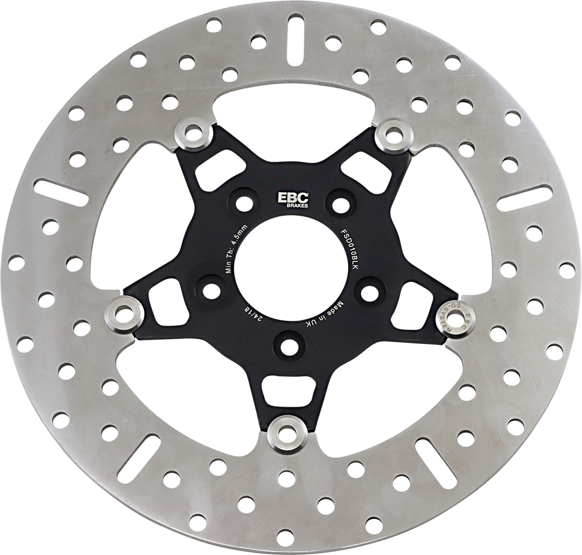 EBC FSD Series Stainless Steel Front Brake Rotor - FSD010BLK (Harley-Davidson 2000–2014)