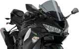 Puig Hi-Tech Parts 3177F Race Windscreen - 13-3/4" - Dark Smoke - ZX-6R | Street
