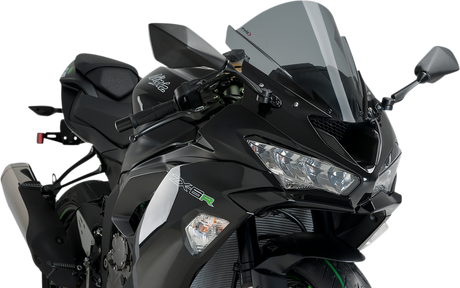 Puig Hi-Tech Parts 3177F Race Windscreen - 13-3/4" - Dark Smoke - ZX-6R | Street