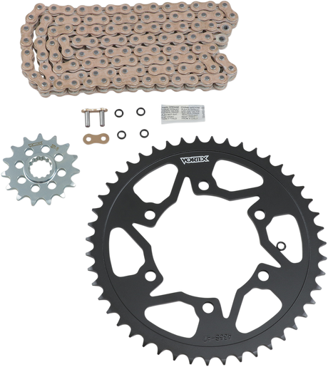 VORTEX CKG6316 Chain and Sprocket Kit - HFRS - Gold - Yamaha YZF-R6 | Street
