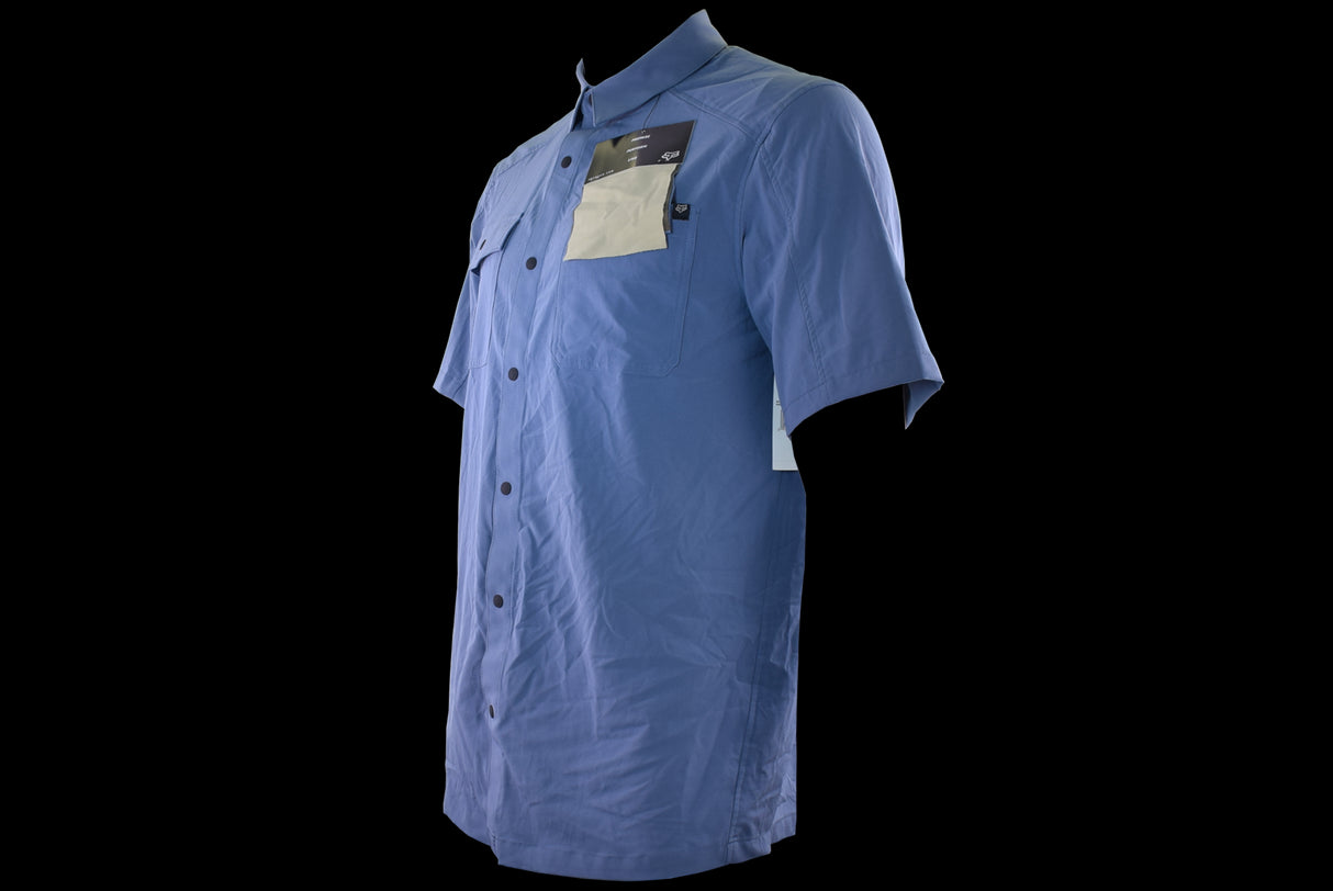 Fox Racing - Flexair Woven Short Sleeve - Mt Blu - L