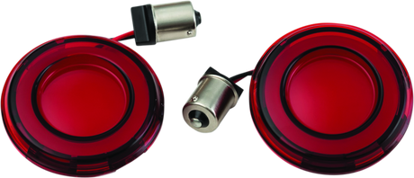 Kuryakyn Tracer L.E.D. Front Turn Signal Insert Red Light Red Lens 1156 - Cycle City Outdoors