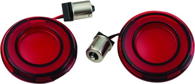 Kuryakyn Tracer L.E.D. Front Turn Signal Insert Red Light Red Lens 1156 - Cycle City Outdoors
