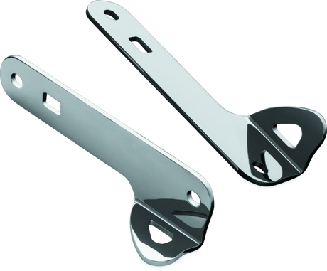 Kuryakyn Custom Teardrop Tie-Down Brackets 14-Up Touring Chrome - Cycle City Outdoors