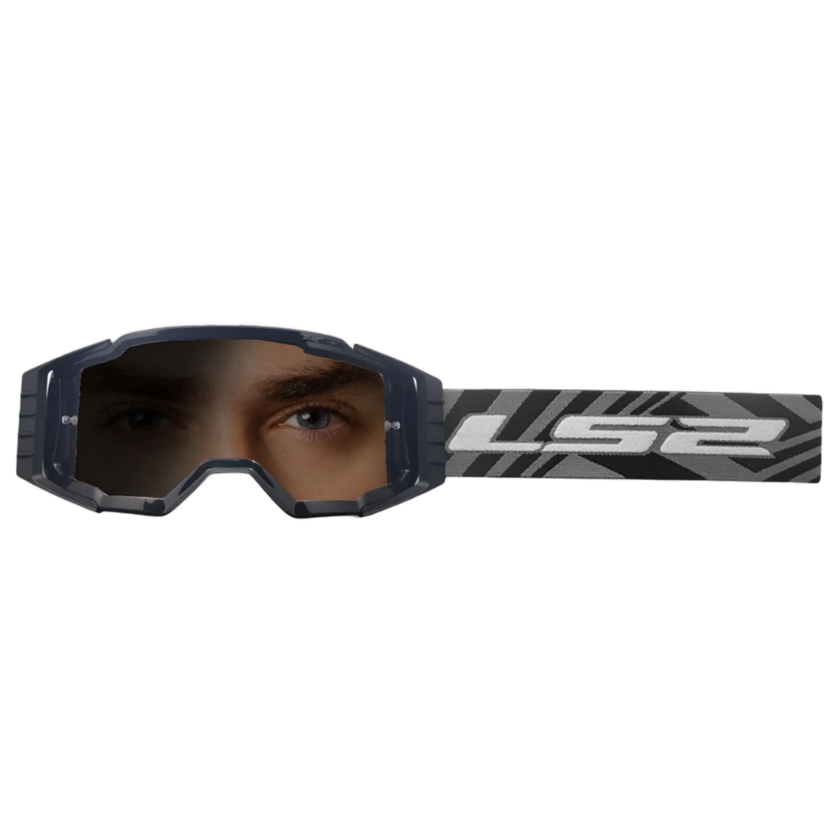 LS2 Charger Pro Sand Goggle Charcoal Gray w/ Photochromic Lens