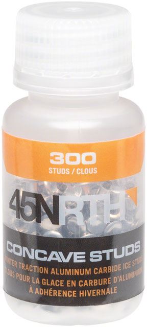 45NRTH Concave Carbide Aluminum Tire Studs | Pack of 300 | Replacement Studs for Studded Tires