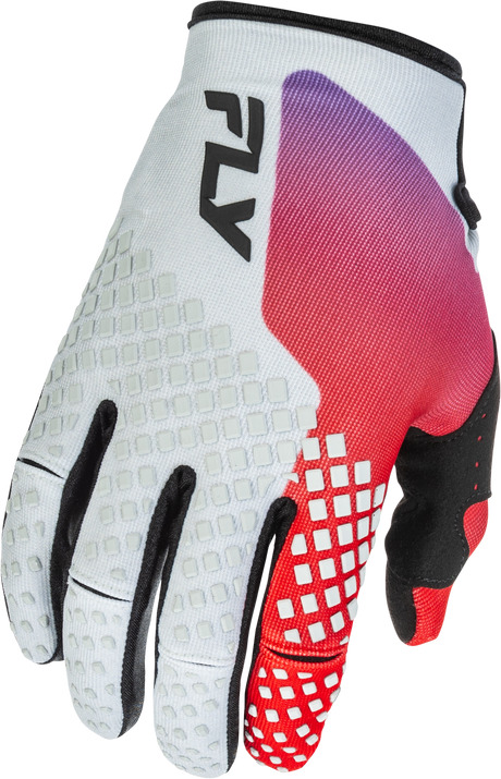 Youth Kinetic Gloves Grey/Red/Purple/Black Ys