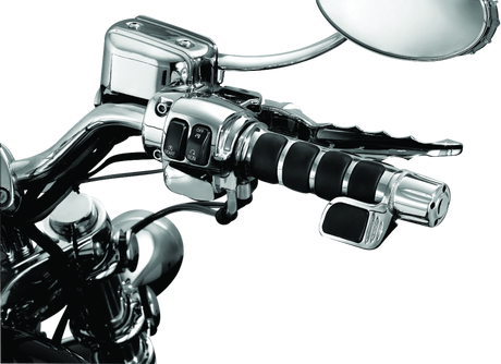 Kuryakyn Premium ISO Grip With Throttle Boss Dual Cable Chrome - Cycle City Outdoors